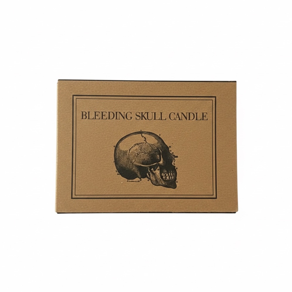 Bleeding Skull Candle